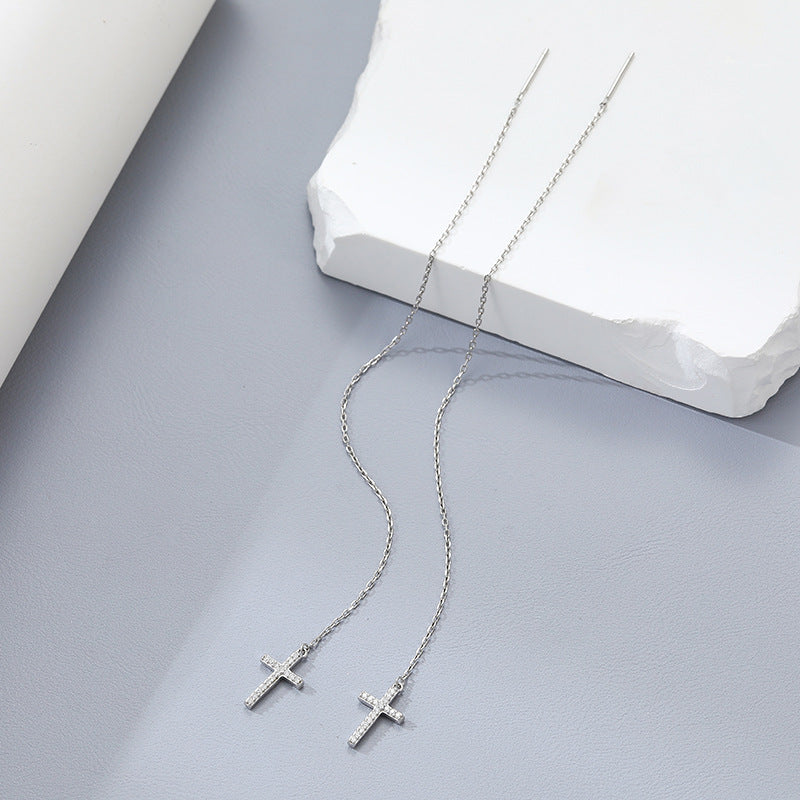 S925 Cross Jewelry Set | Necklace, Earrings & Ring, Ready to Ship