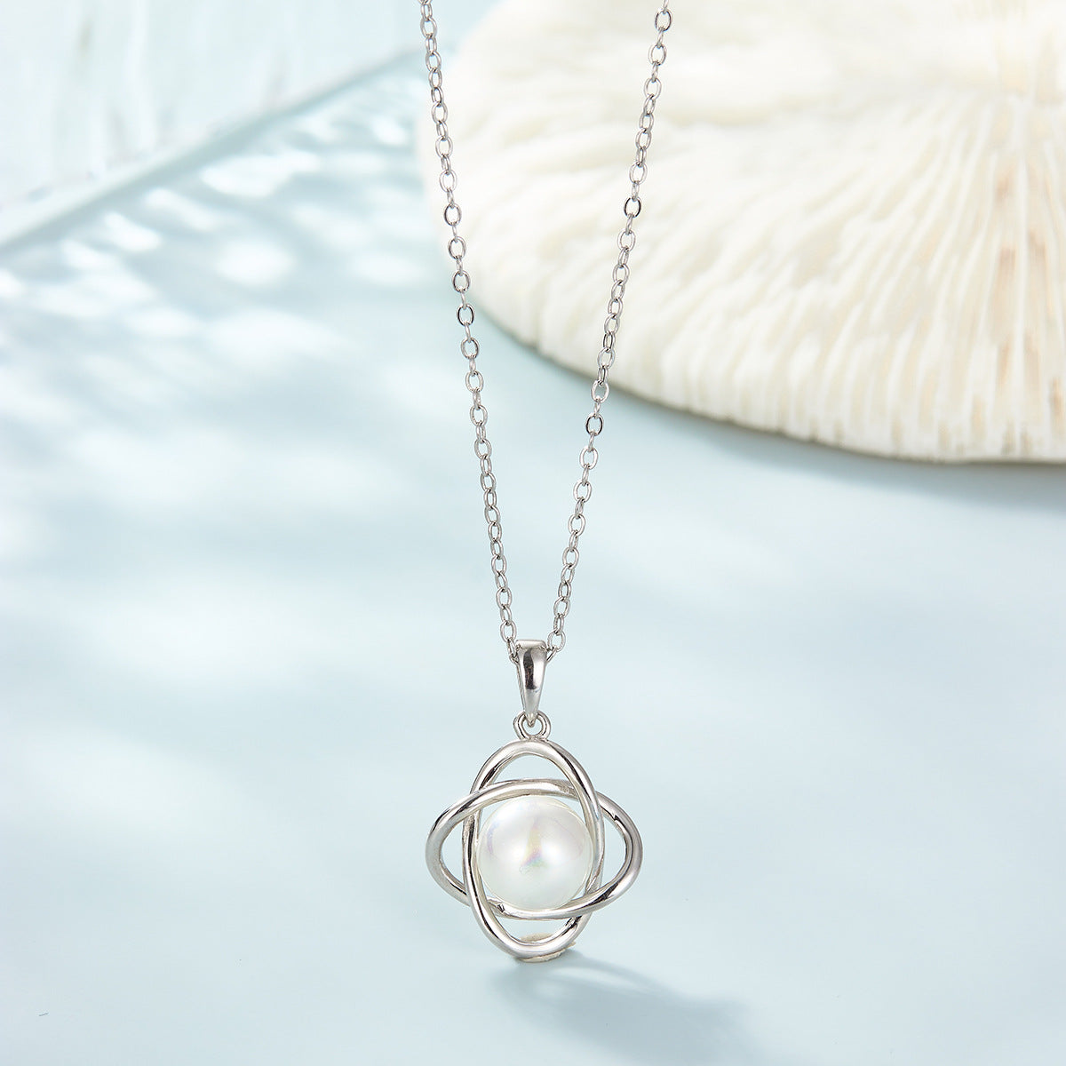 INS Light Luxury Pearl Set | 925 Silver Earrings, Ring, Necklace
