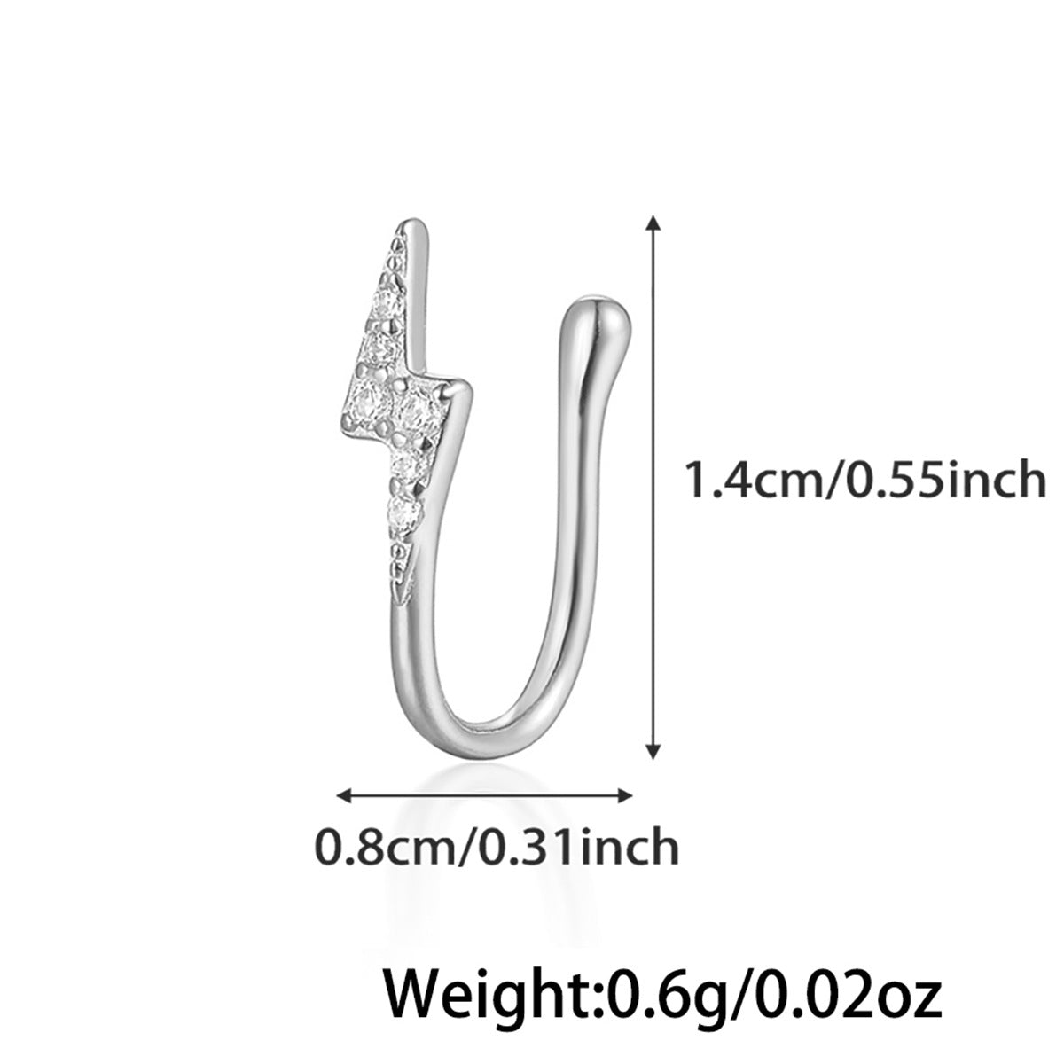 Star Nose Clip - 925 Silver Minimalist Light Luxury Unisex Jewelry