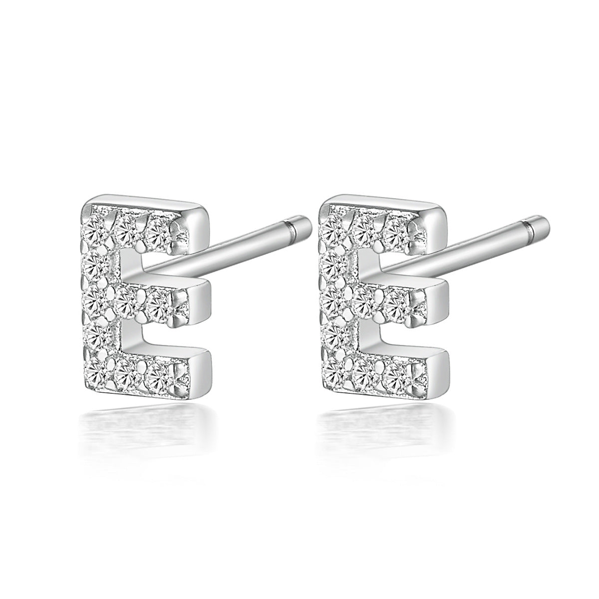 Alphabet Zircon Studs - 925 Silver Light Luxury Factory Wholesale