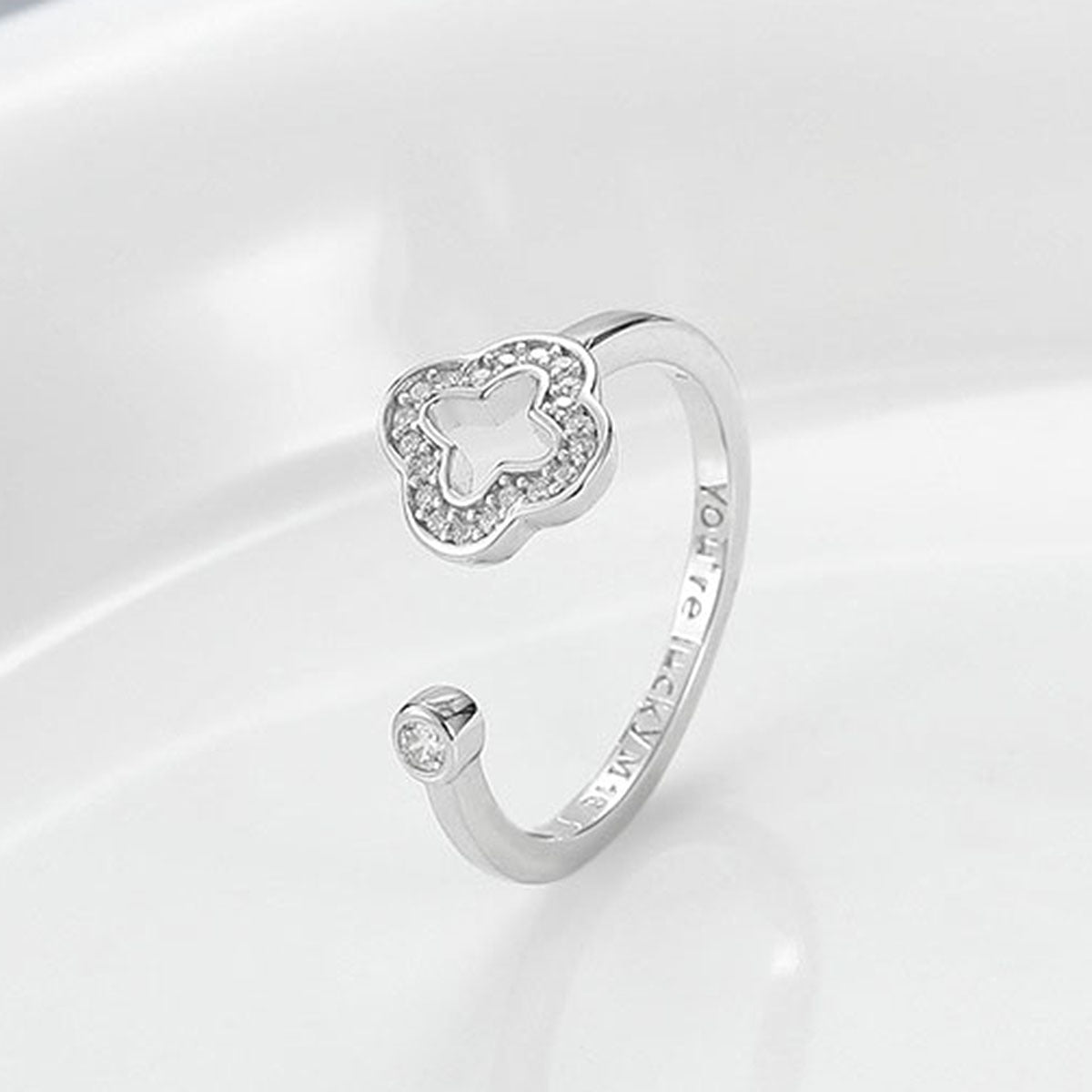 Hollow Clover Jewelry Set - 925 Silver Light Luxury for Women