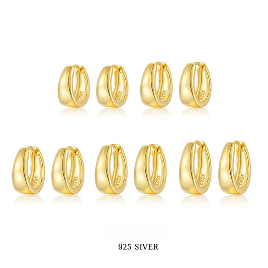 inimalist Hoop Ear Cuffs - 925 Silver Light Luxury Wholesale